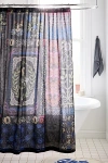 Urban Outfitters Raya Icon Patterned Shower Curtain In Blue At  In Multi