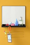 Urban Outfitters Rayna Magnetic Storage Rack Mirror In Black At