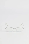 Urban Outfitters Rectangle Blue Light Glasses In Silver, Men's At  In Silver