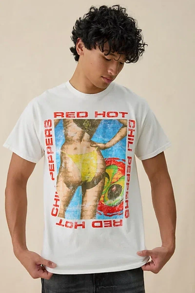 Urban Outfitters Red Hot Chili Peppers Bikini Graphic Tee In White, Men's At
