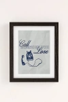 Urban Outfitters Refined Collective Call Someone You Love Art Print In Black Wood Frame At