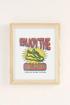 Urban Outfitters Refined Collective Enjoy The Journey Art Print In Natural Wood Frame At
