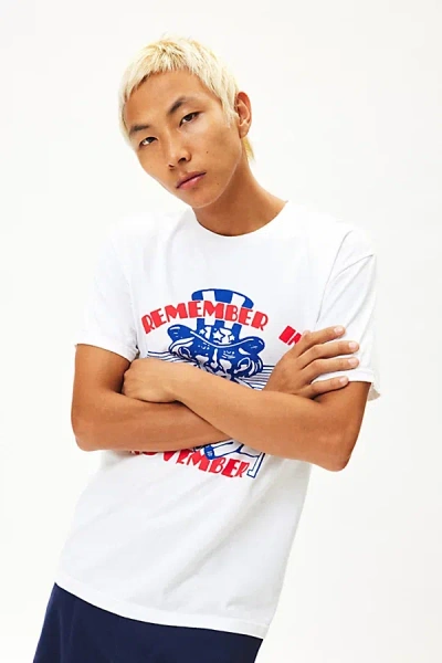 Urban Outfitters Remember To Vote Graphic Tee In White, Men's At