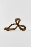 Urban Outfitters Resin Draped Bow Claw Clip In Dark Brown, Women's At