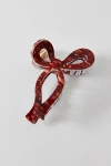 Urban Outfitters Resin Draped Bow Claw Clip In Fawn Print, Women's At