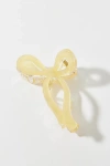 Urban Outfitters Resin Draped Bow Claw Clip In Light Yellow, Women's At  In Gold