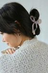 Urban Outfitters Resin Draped Bow Claw Clip In Pastel Marble, Women's At
