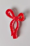 Urban Outfitters Resin Draped Bow Claw Clip In Red, Women's At