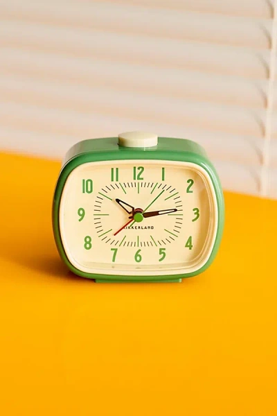 Urban Outfitters Retro Alarm Clock In Green At
