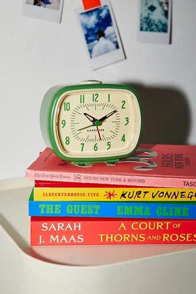 Urban Outfitters Retro Alarm Clock In Green At