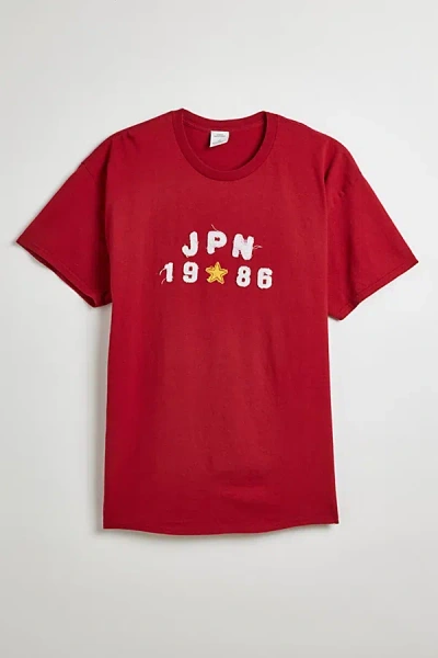 Urban Outfitters Retro City Tee In Japan, Men's At  In Red