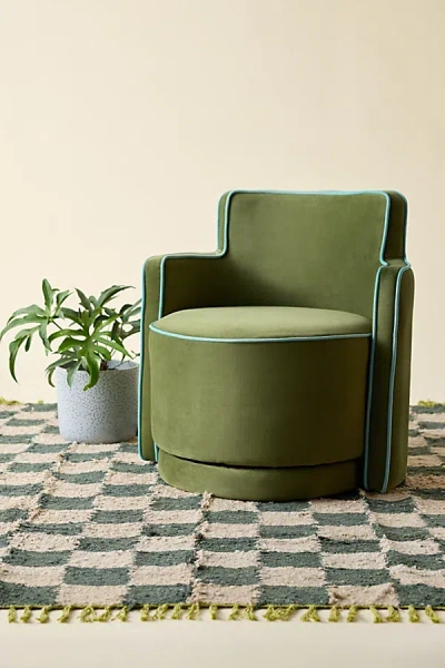 Urban Outfitters Rhea Swivel Lounge Chair In Green At