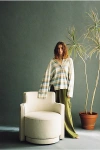 Urban Outfitters Rhea Swivel Lounge Chair In Ivory At