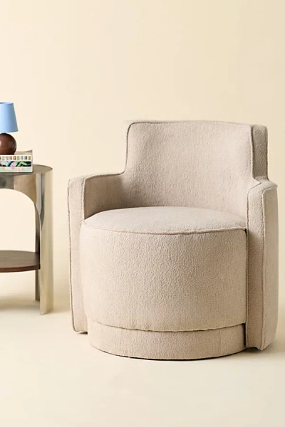 Urban Outfitters Rhea Swivel Lounge Chair In Tan At  In Multi