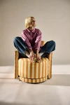 Urban Outfitters Rhea Swivel Lounge Chair In Yellow At