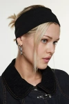 Urban Outfitters Ribbed Soft Headband In Black, Women's At