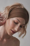 Urban Outfitters Ribbed Soft Headband In Brown, Women's At