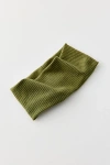 Urban Outfitters Ribbed Soft Headband In Olive, Women's At