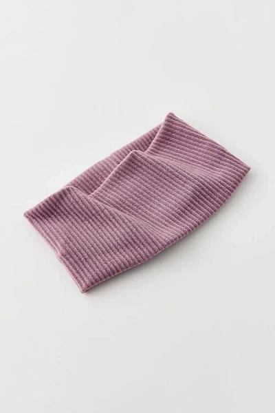 Urban Outfitters Ribbed Soft Headband In Purple Dove, Women's At