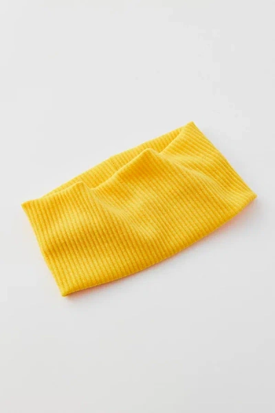 Urban Outfitters Ribbed Soft Headband In Solar Power, Women's At