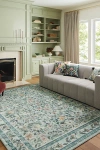 Urban Outfitters Rifle Paper Co. X Loloi Courtyard Rug In Green At