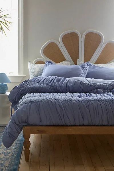 Urban Outfitters Rita Ruffle Comforter In Cosmic Sky At  In Blue