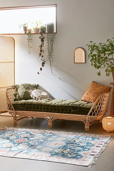 Urban Outfitters Rohini Velvet Daybed Cushion In Green At