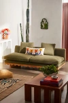 Urban Outfitters Roma Scalloped 3-seater Sofa In Moss At