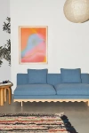 Urban Outfitters Roma Scalloped 3-seater Sofa In Sky At