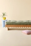 Urban Outfitters Roma Scalloped Wood Daybed In Sand Rubberwood At  In Brown