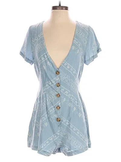 Pre-owned Urban Outfitters Romper In Blue