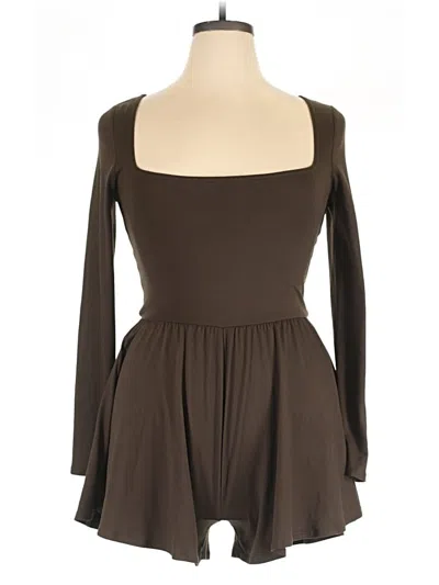 Pre-owned Urban Outfitters Romper In Brown