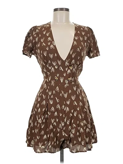 Urban Outfitters Romper In Brown