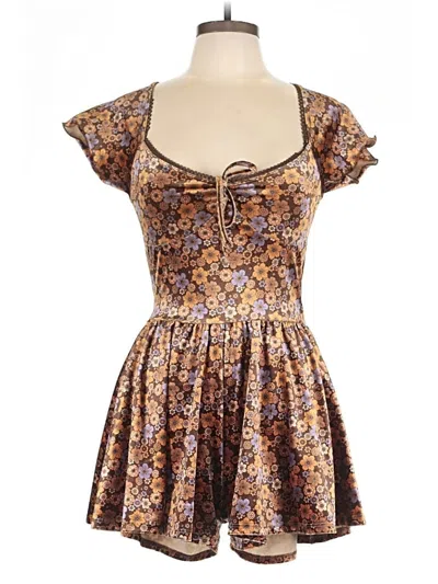 Pre-owned Urban Outfitters Romper In Brown