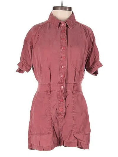 Pre-owned Urban Outfitters Romper In Burgundy