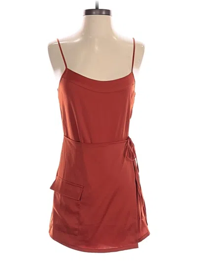 Pre-owned Urban Outfitters Romper In Burgundy