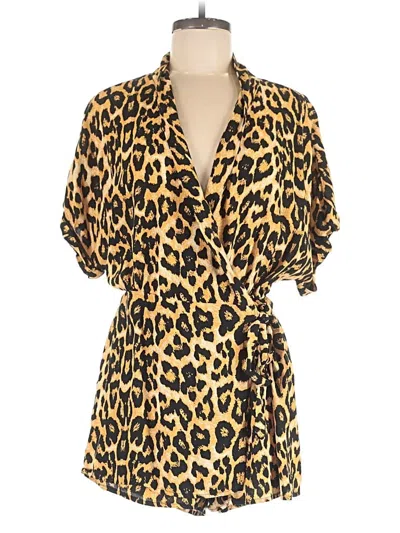 Pre-owned Urban Outfitters Romper In Gold