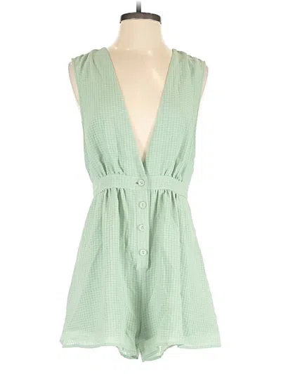 Pre-owned Urban Outfitters Romper In Green