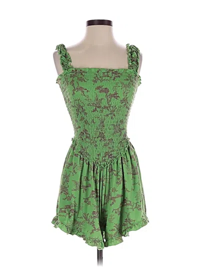 Pre-owned Urban Outfitters Romper In Green