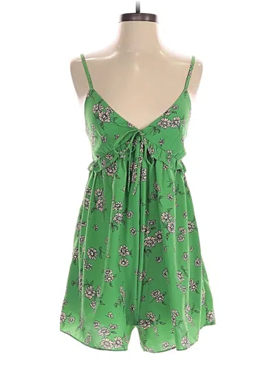 Pre-owned Urban Outfitters Romper In Green