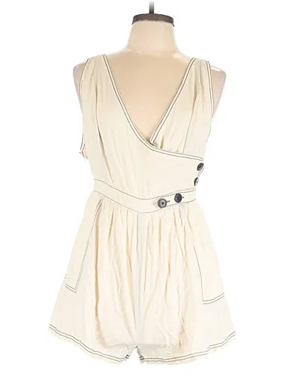 Pre-owned Urban Outfitters Romper In Ivory