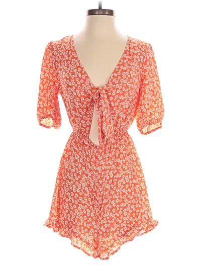 Pre-owned Urban Outfitters Romper In Orange