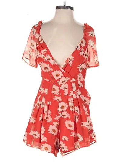 Pre-owned Urban Outfitters Romper In Red