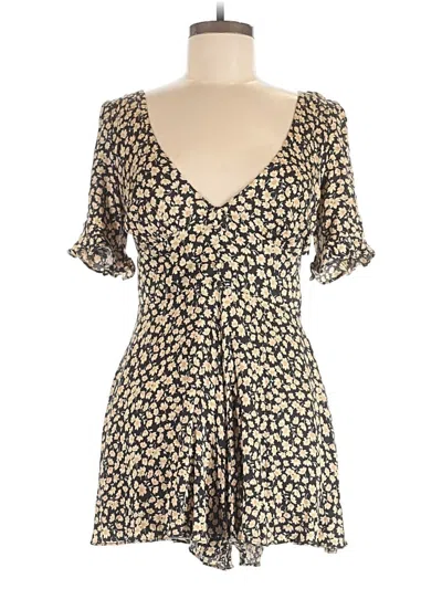 Pre-owned Urban Outfitters Romper In Tan
