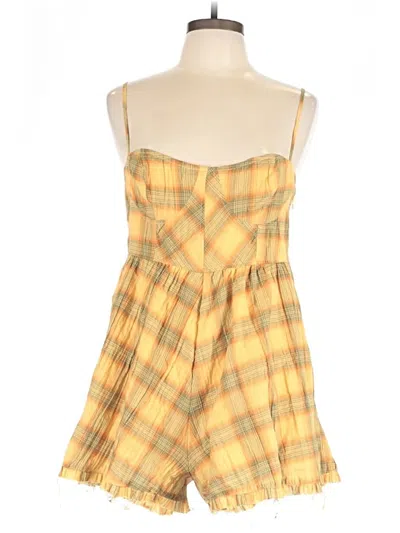 Pre-owned Urban Outfitters Romper In Yellow