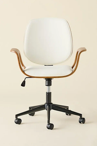 Urban Outfitters Rory Adjustable Swivel Desk Chair In White At