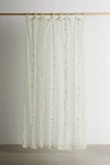 Urban Outfitters Rory Embroidered Chiffon Window Panel In Sage At  In White