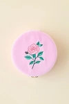 Urban Outfitters Rose Embroidered Velvet Travel Jewelry Case In Pink At  In Pink