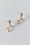 Urban Outfitters Rose Flower Post Earring In Gold, Women's At