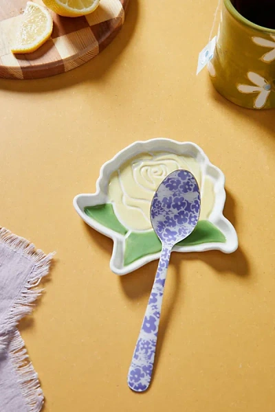 Urban Outfitters Rose Spoon Rest In White At  In Multi